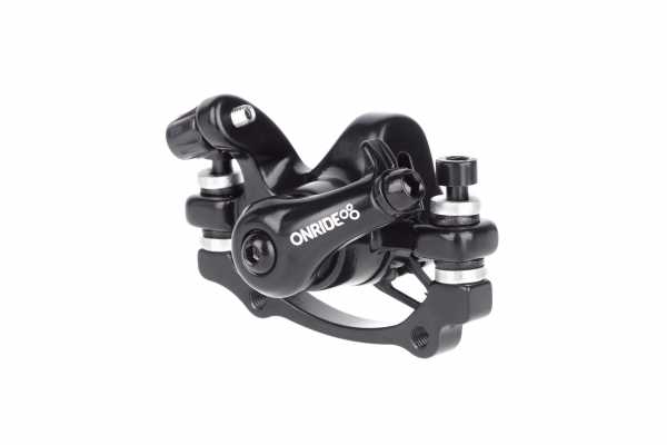 Велосипедный тормозной супорт дисковый механический ONRIDE Kit-5, цельный корпус, адаптер задн. 160 мм